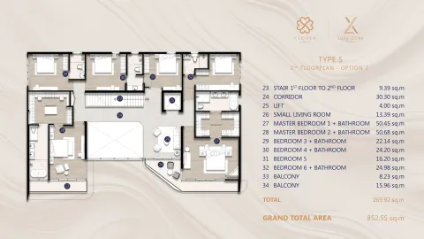 6 bedroom, 851,0 м²