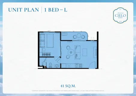 1 bedroom, 41,0 м²