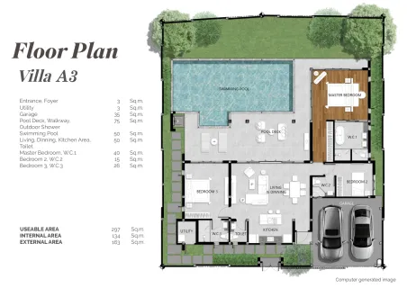 3 bedroom, 297,0 м²