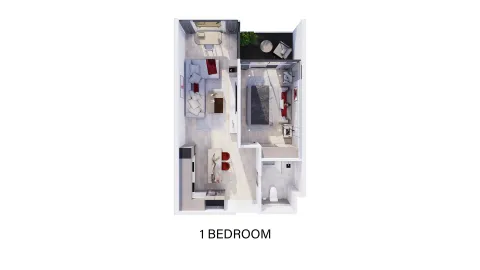 1 bedroom, 54,0 м²
