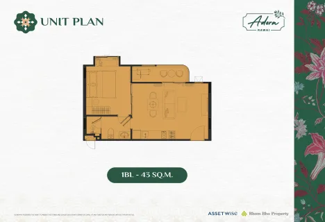 1 bedroom, 49,0 м²