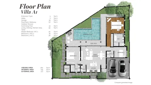 3 bedroom, 286,0 м²
