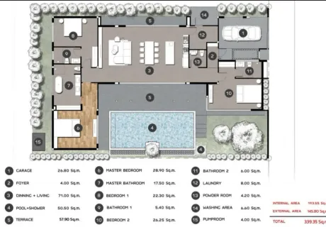 3 bedroom, 343,0 м²