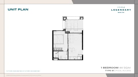 1 bedroom, 43,0 м²