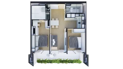 2 bedroom, 81,0 м²