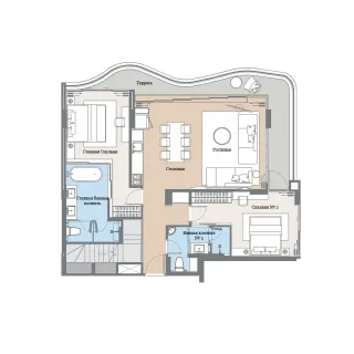 2 bedroom, 215,0 м²