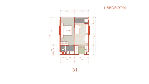 1 bedroom, 35,0 м²