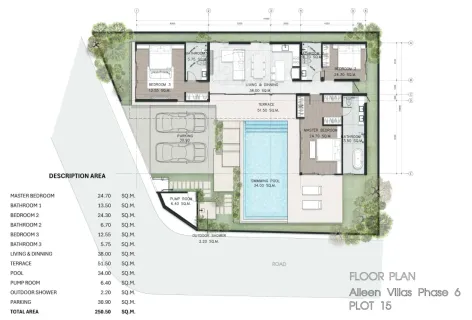 3 bedroom, 251,0 м²