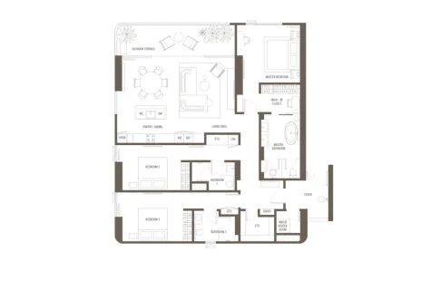 3 bedroom, 172,0 м²