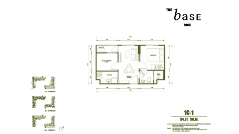 1 bedroom, 32,0 м²