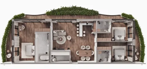 3 bedroom, 188,0 м²