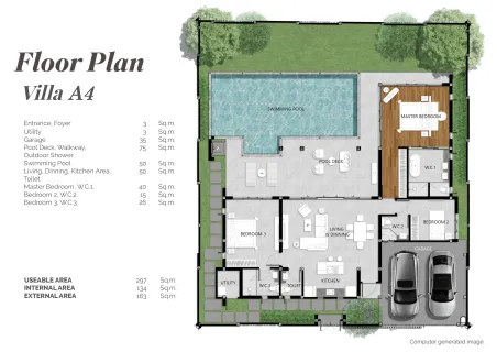 3 bedroom, 297,0 м²
