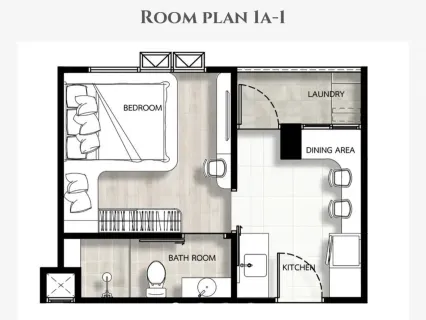1 bedroom, 34,0 м²